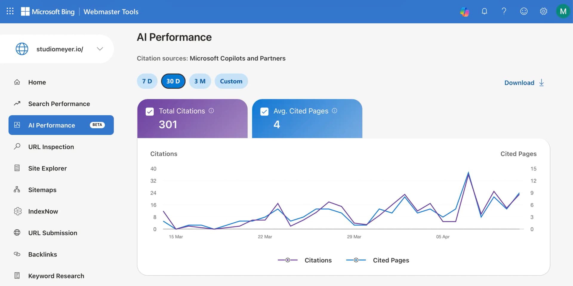 30-Day GEO Self-Audit — From Zero Citations to 301 on Bing Copilot