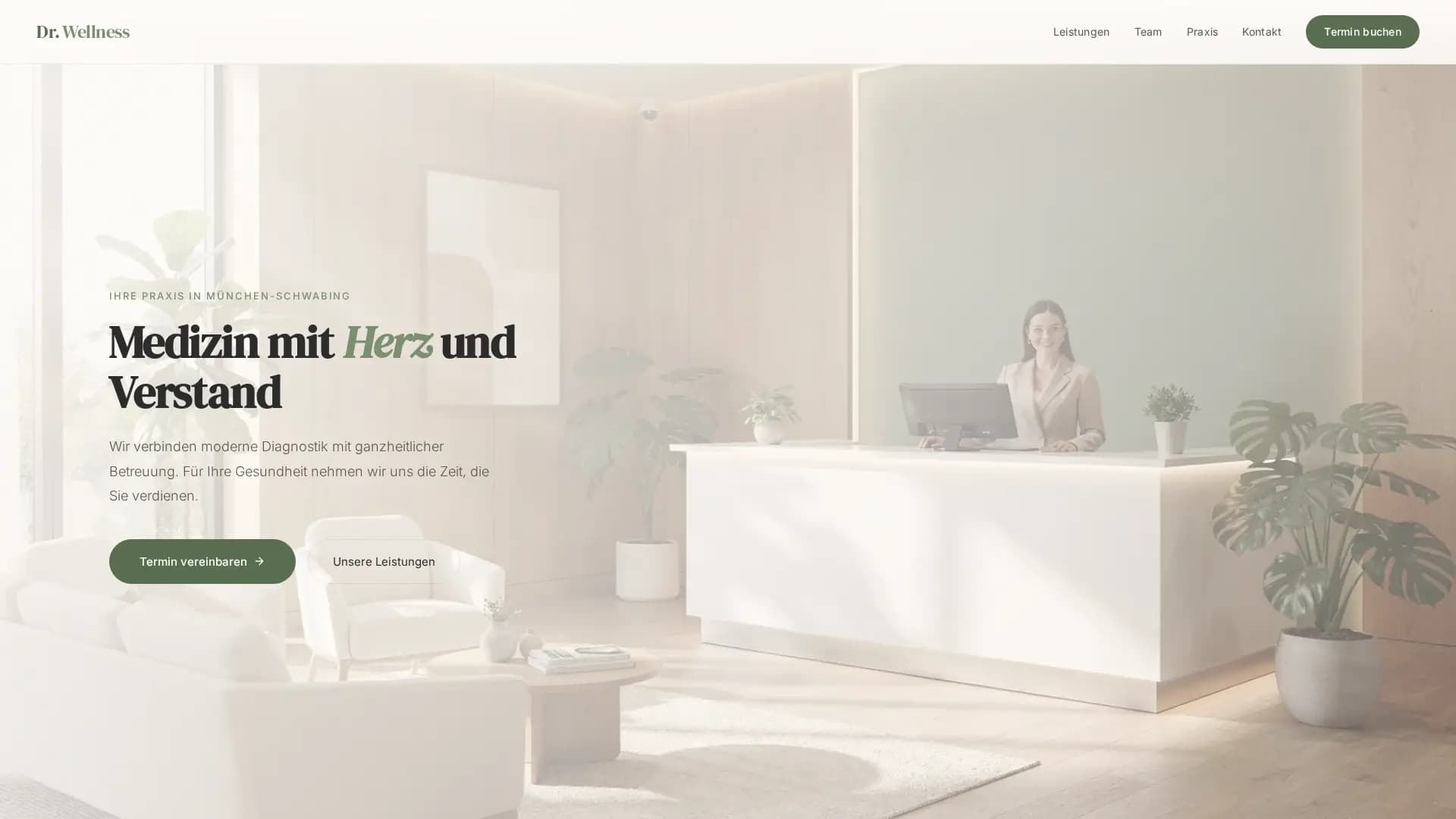 Dr. Wellness Praxis Demo Screenshot