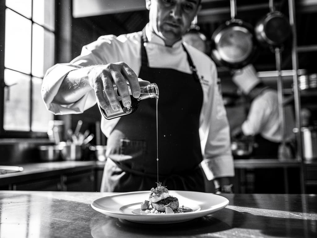 S'Olivar — Küchen-Reportage, Plating in Aktion