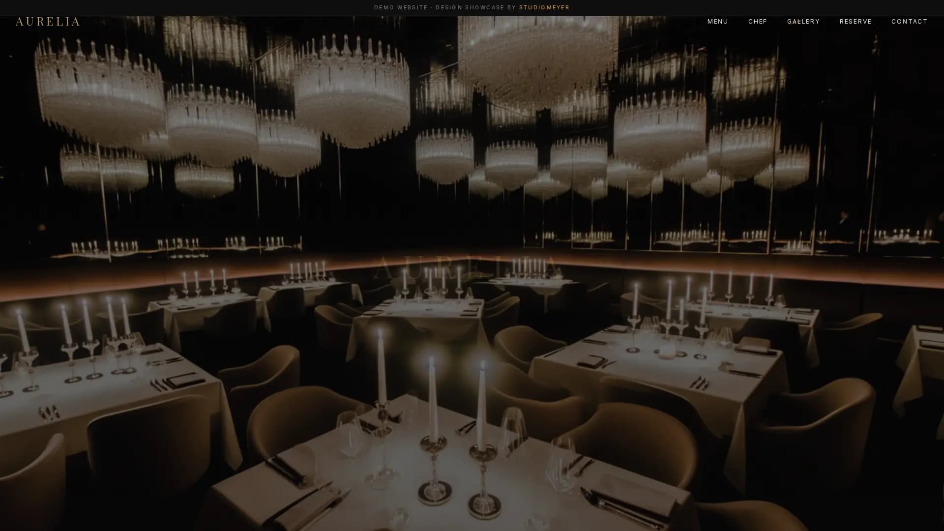AURELIA Fine Dining – Desktop