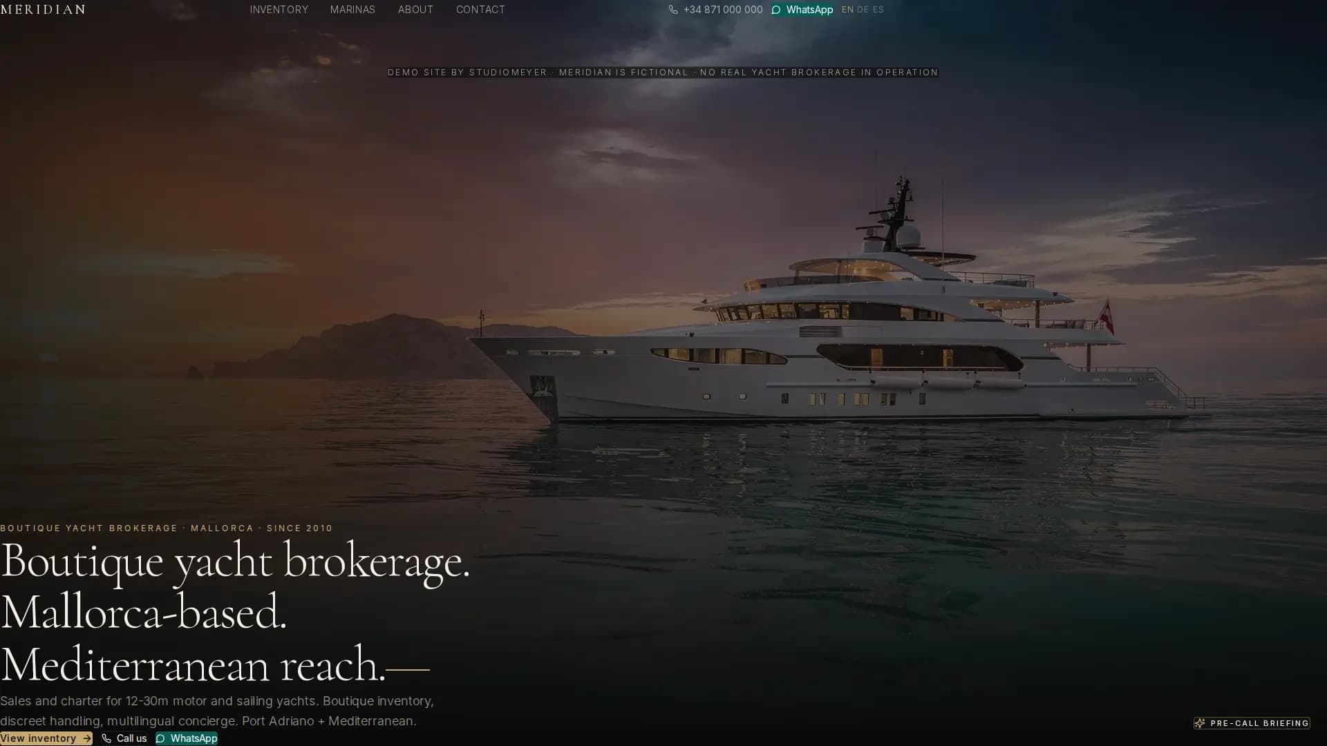 Meridian Yacht Brokerage Demo Mallorca