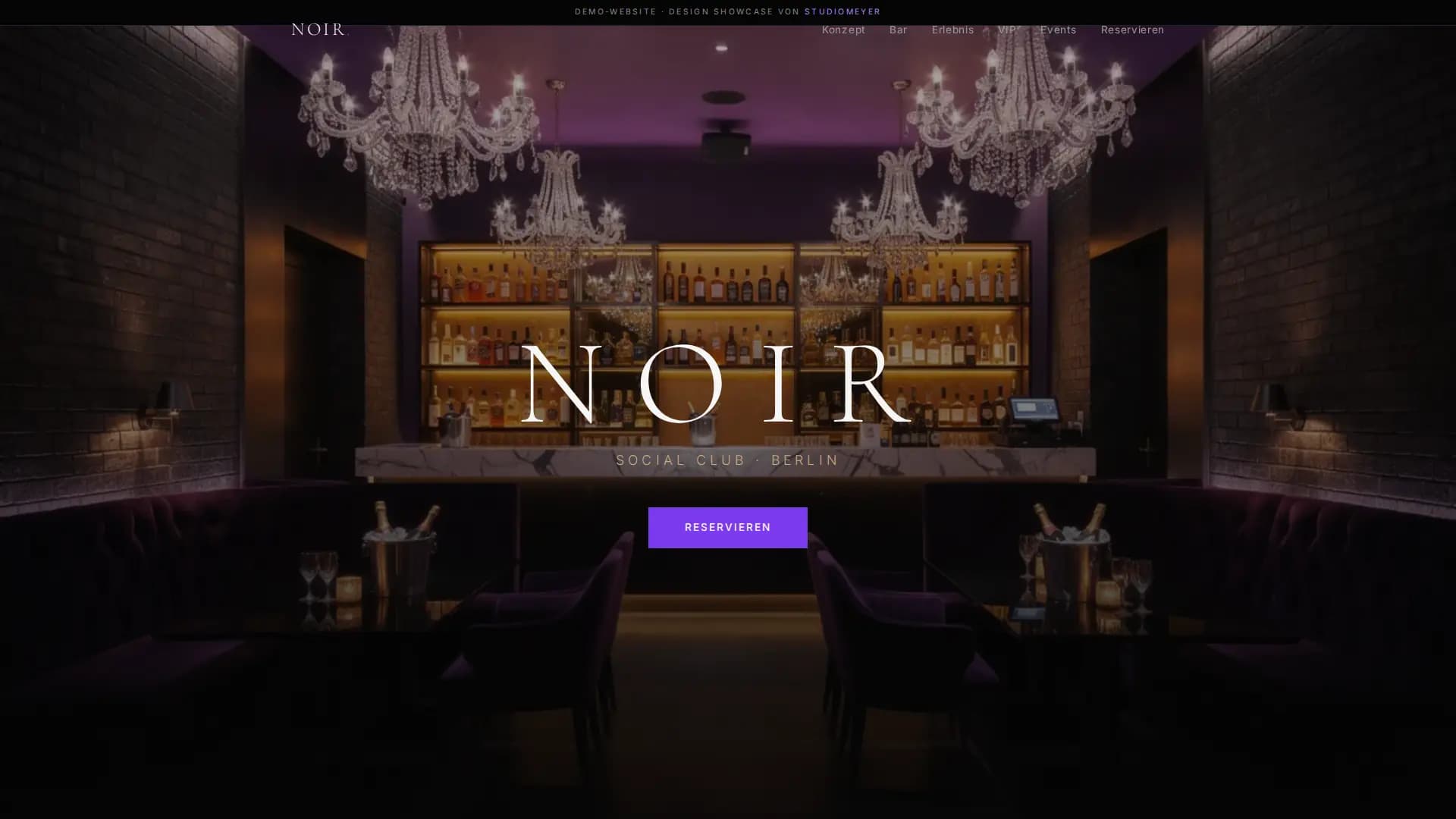 NOIR Social Club – Desktop