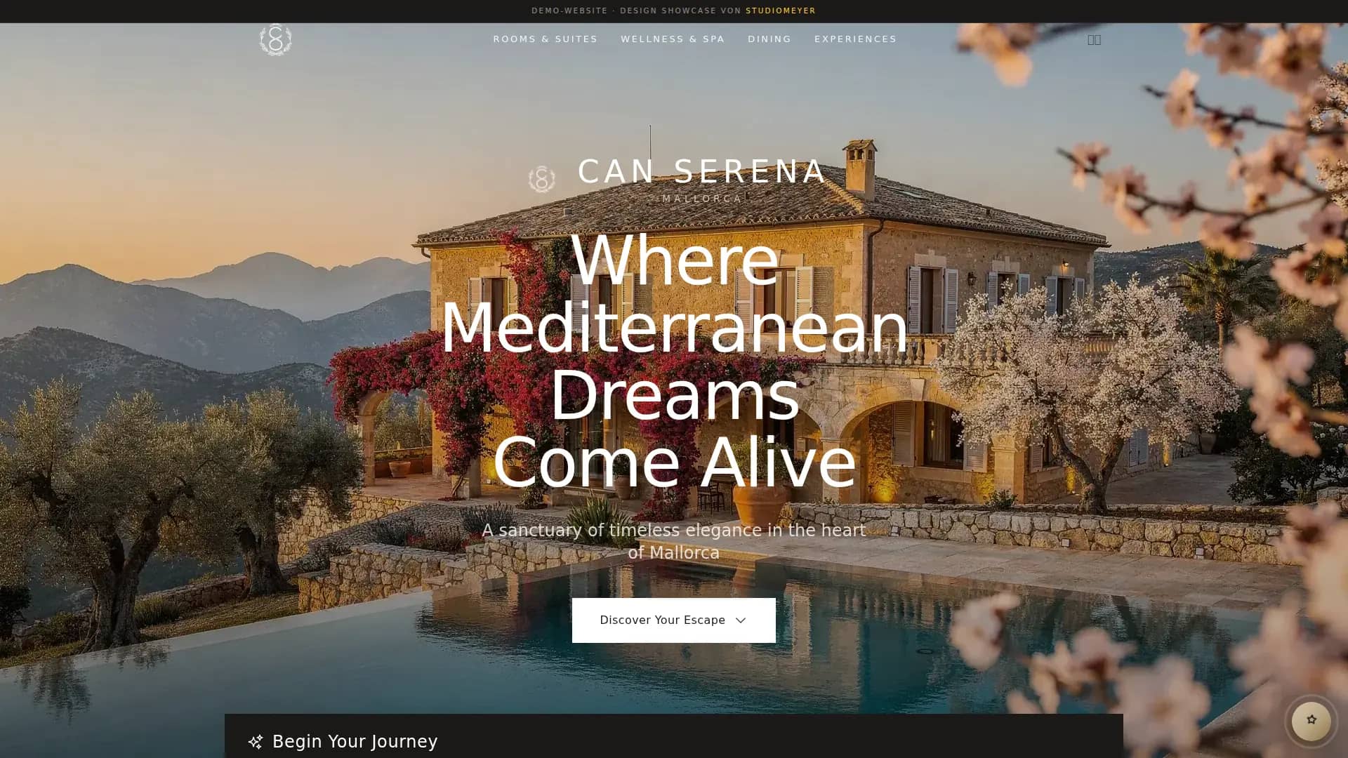 CAN SERENA, Webdesign-Demo von StudioMeyer