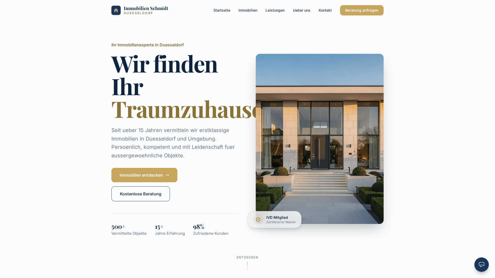 Immobilien Schmidt – Desktop