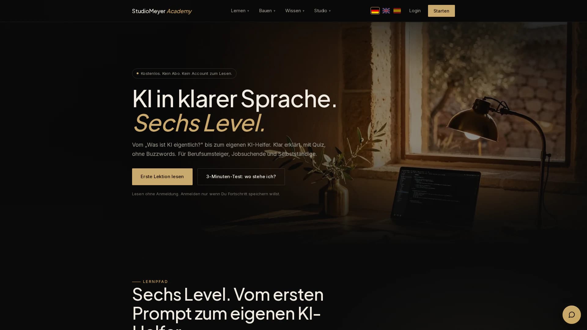 Website StudioMeyer Academy, studiomeyer.academy