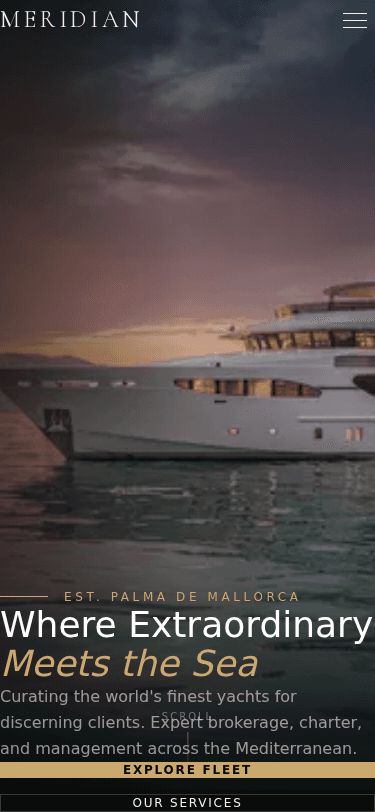 MERIDIAN Yacht Brokerage – Mobile